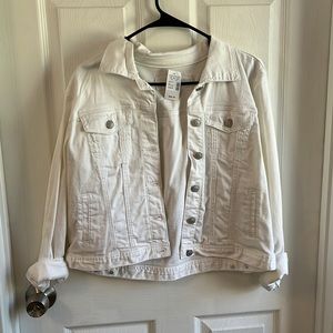 White jean jacket
